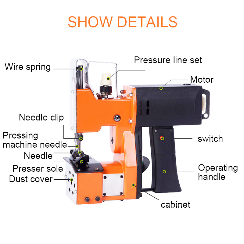 Portable Electric Sewing Machi - огляд і ціна Industrial Textile Sewing Machine