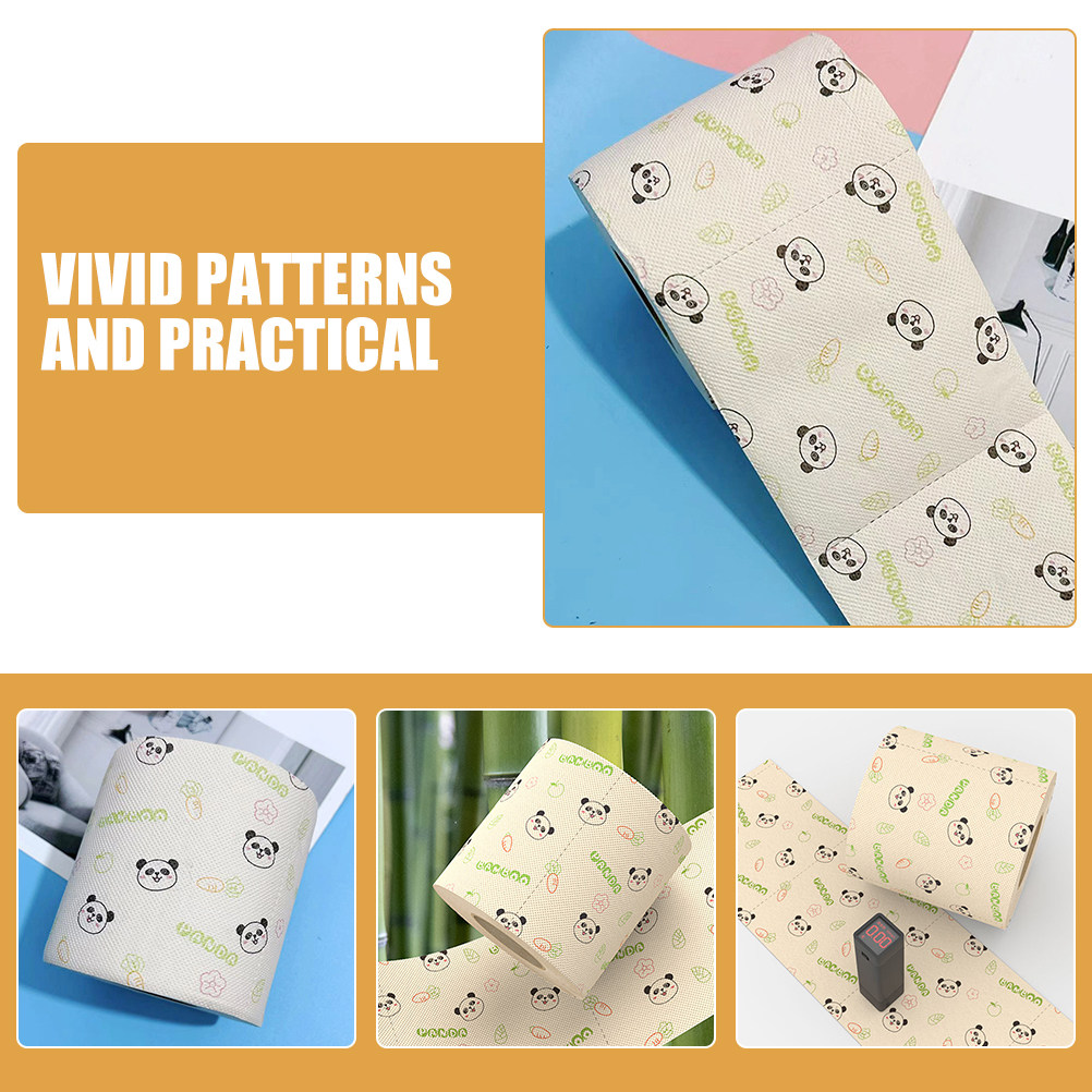 Panda Printed Toilet Paper Rol - огляд і ціна Pattern Tissue Paper