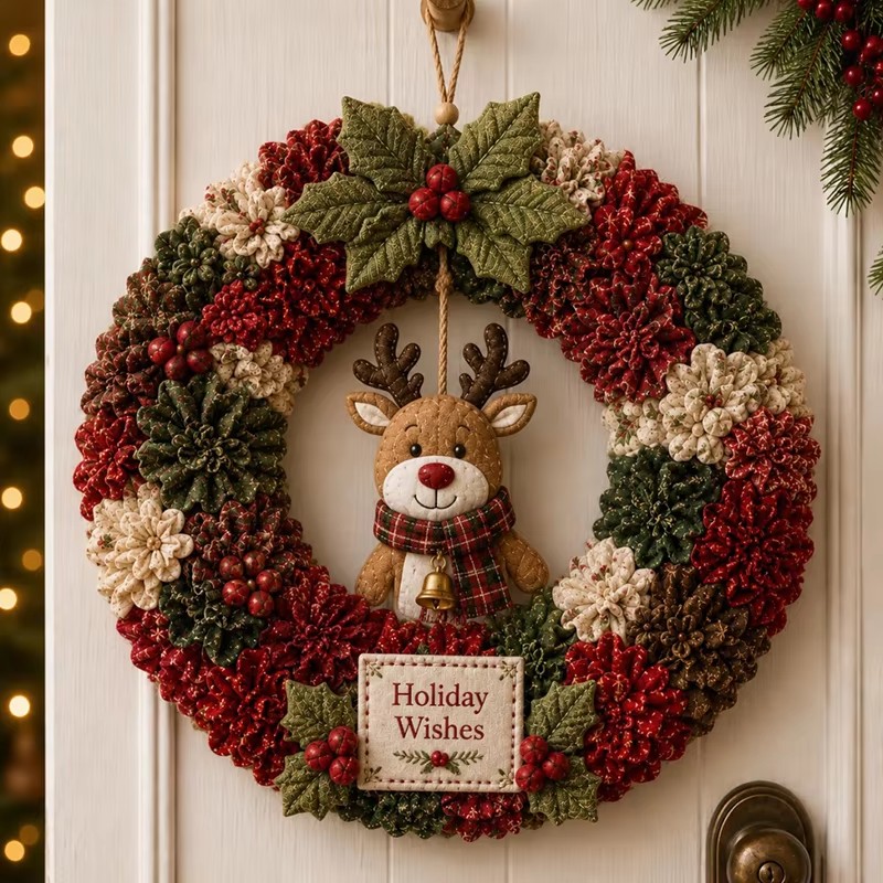 3D Christmas Fabric Poke Art K - огляд і ціна Sewing Kit