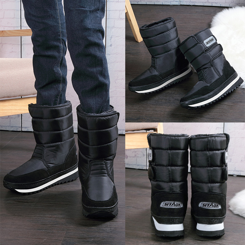 Men Snow Boots Platform Thick  - огляд і ціна Sewing Nylon