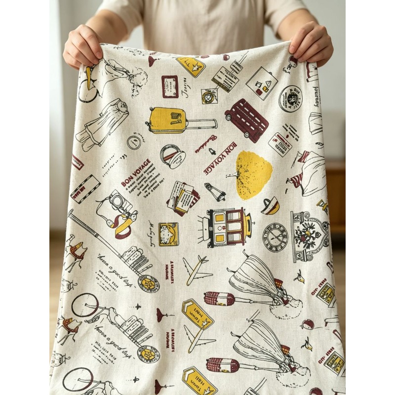 Mixed‑Blend Fabric with Girl P - огляд і ціна Textile And Sewing Materials