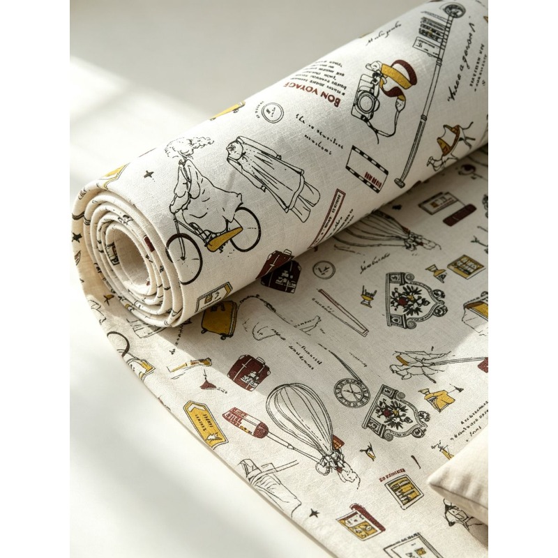 Mixed‑Blend Fabric with Girl P - огляд і ціна Textile And Sewing Materials