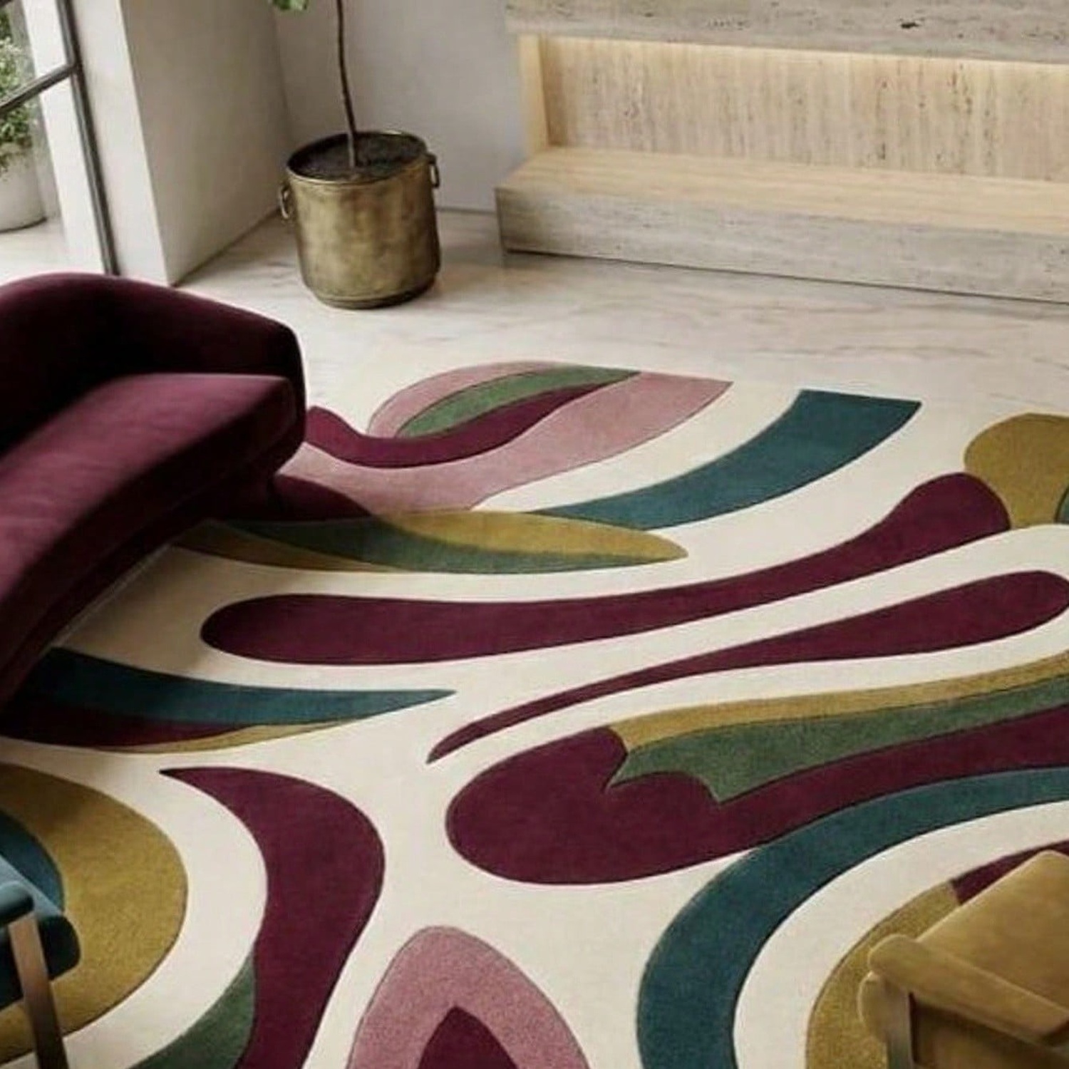 Abstract Pattern Carpet, Mid-C - огляд і ціна Century Textile & Sewing Supply Reviews
