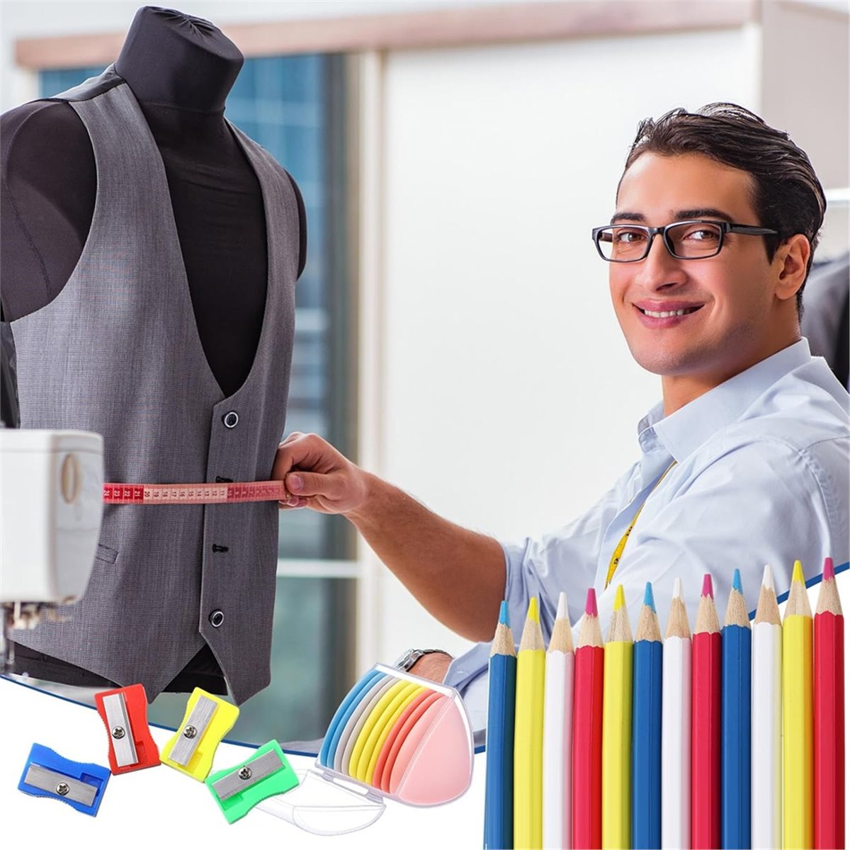 【AT48】 NEW 20 Pcs Triangle Tai - огляд і ціна Tailor Chalk Marker